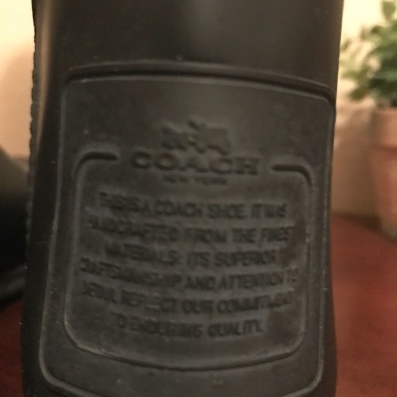 COACH tristee Black rain boot size 9 - Picture 5 of 6